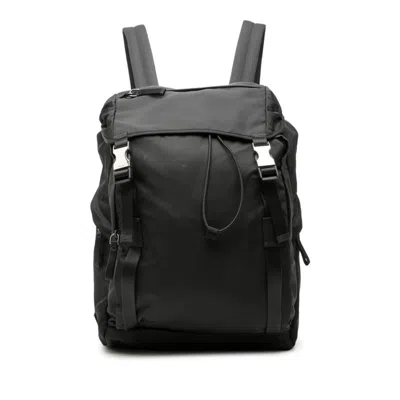 Pre-owned Prada Black Nylon Backpack ()