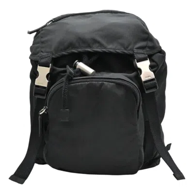 Pre-owned Prada Black Nylon Backpack ()