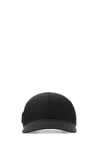 Prada Womens Black Logo-plaque Recycled-nylon Baseball Cap Xxl In Black