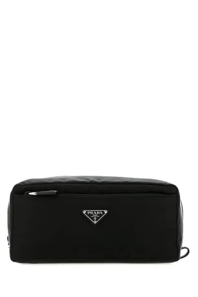 Prada Black Nylon Beauty Case