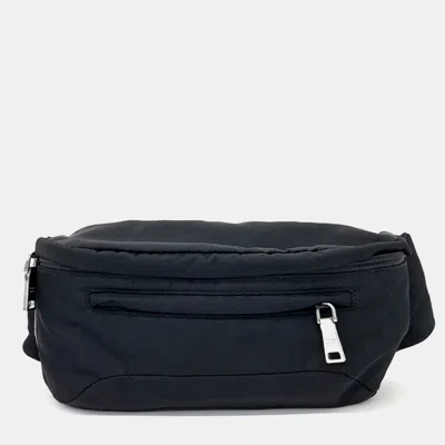 Pre-owned Prada Black Nylon Belt Bag