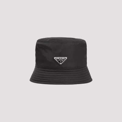 Prada Black Nylon Bucket Hat