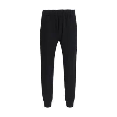 Prada Black Nylon Casual Pants In Multi