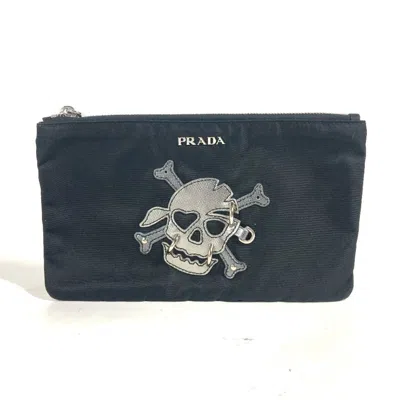 Pre-owned Prada Black Nylon Clutch Bag Pouch ()