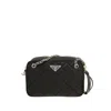 Prada Quilted Medium Crossbody Bag In Black