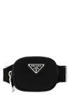 Prada Adjustable Strap Nylon Cuff Keyring In White