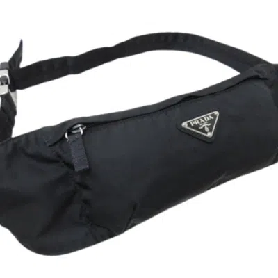 Pre-owned Prada Black Nylon Fanny Pack Sling Bag ()