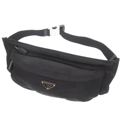Pre-owned Prada Black Nylon Fanny Pack Sling Bag ()
