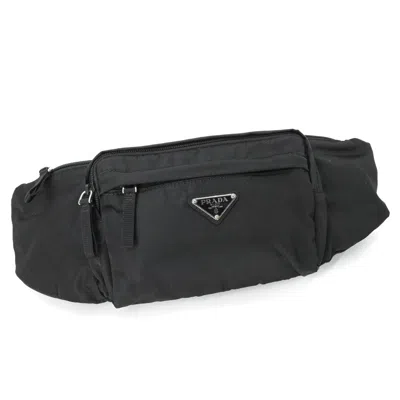 Pre-owned Prada Black Nylon Fanny Pack Sling Bag ()