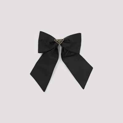 Prada Black Nylon Hair Clip