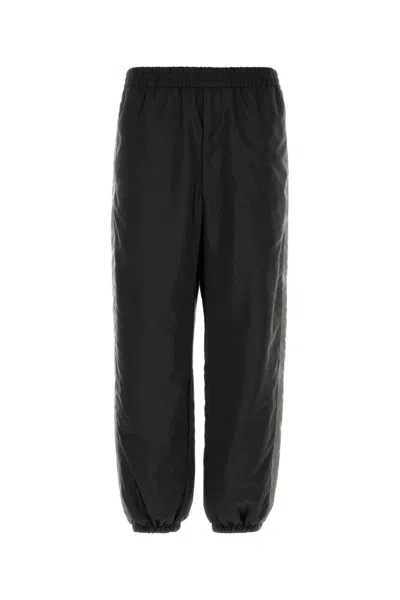 Prada Black Nylon Joggers