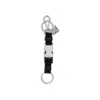 Prada Fabric Keyring In Black