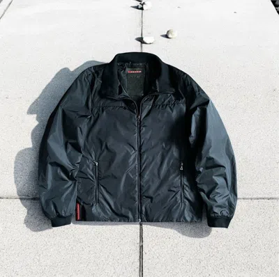 Pre-owned Prada Black Nylon Lining Jacket Luxury