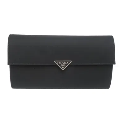 Pre-owned Prada Black Nylon Long Wallet (bi-fold) ()