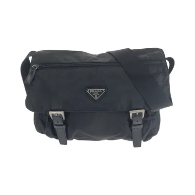 Pre-owned Prada Black Nylon Messenger Bag Shoulder Bag ()
