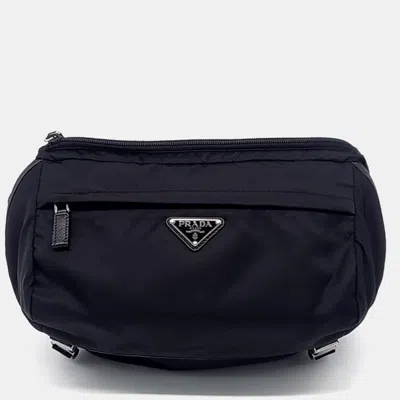 Pre-owned Prada Black Nylon Nylon Biker Bag