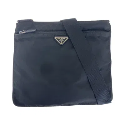 Pre-owned Prada Black Nylon Pochette Shoulder Bag ()