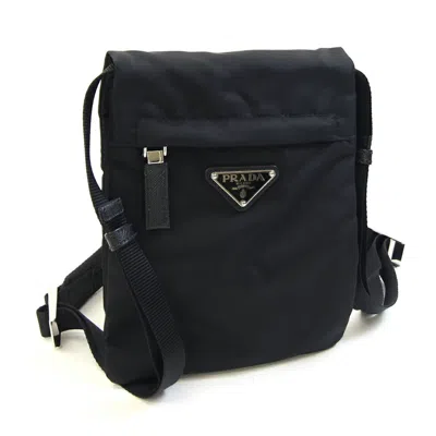 Pre-owned Prada Black Nylon Pochette Shoulder Bag ()