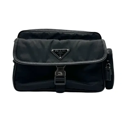 Pre-owned Prada Black Nylon Pouch Shoulder Bag ()