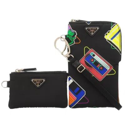 Pre-owned Prada Black Nylon Pouch Shoulder Bag ()