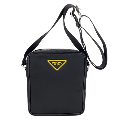Pre-owned Prada Black Nylon Pouch Shoulder Bag ()