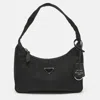Prada Black Nylon Re-edition 2000 Bag In Black