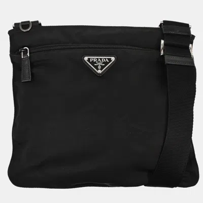 Pre-owned Prada Black Nylon Shoulder Bag