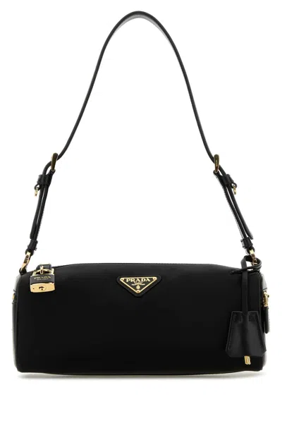 Prada Black Nylon Shoulder Bag In Nero
