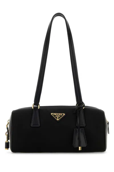 Prada Black Nylon Shoulder Bag In Nero