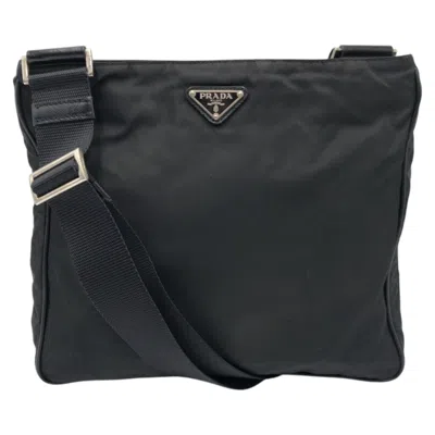 Pre-owned Prada Black Nylon Shoulder Bag ()
