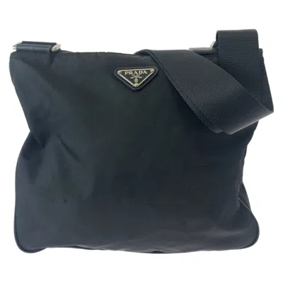 Pre-owned Prada Black Nylon Shoulder Bag ()