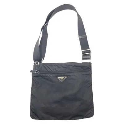 Pre-owned Prada Black Nylon Shoulder Bag ()
