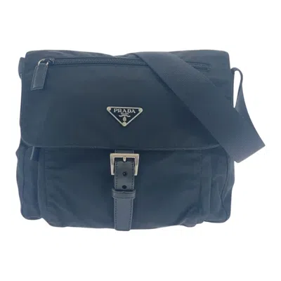 Pre-owned Prada Black Nylon Shoulder Bag ()