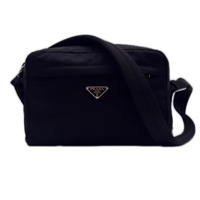 Pre-owned Prada Black Nylon Shoulder Bag ()