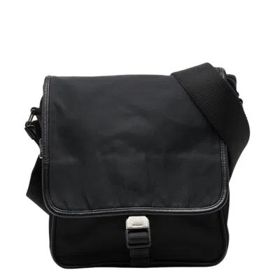Pre-owned Prada Black Nylon Shoulder Bag ()