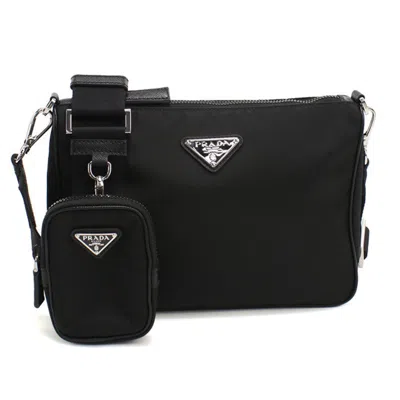 Pre-owned Prada Black Nylon Shoulder Bag ()