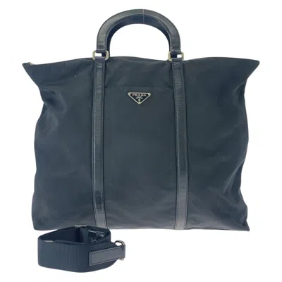 Pre-owned Prada Black Nylon Shoulder Bag Tote Bag ()