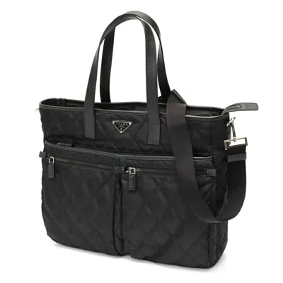 Pre-owned Prada Black Nylon Shoulder Bag Tote Bag ()
