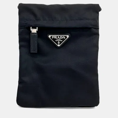 Pre-owned Prada Black Nylon Tesuto Crossbody Bag