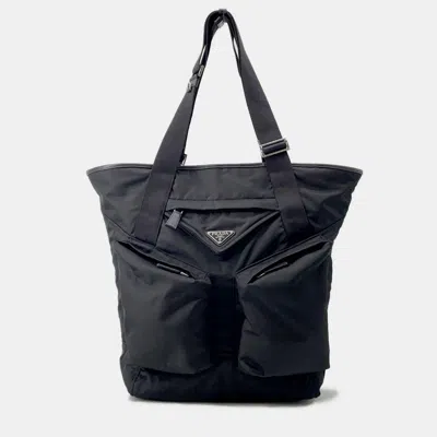Pre-owned Prada Black Nylon Tote