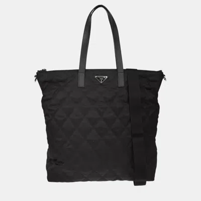 Pre-owned Prada Black Nylon Tote Bag