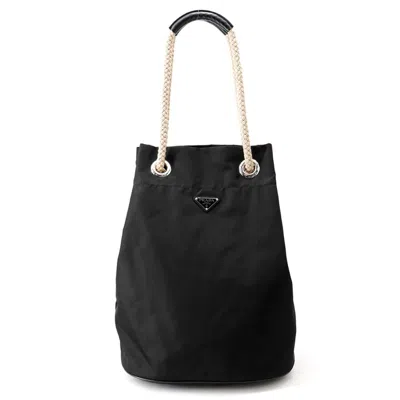 Pre-owned Prada Black Nylon Tote Bag ()