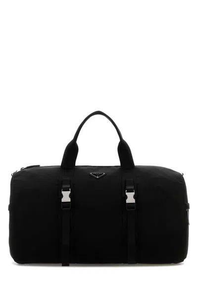 Prada Black Nylon Travel Bag
