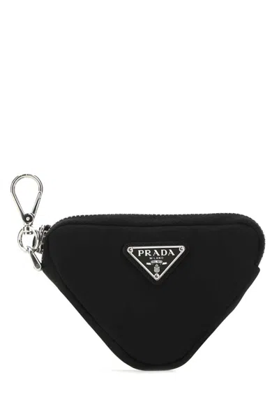 PRADA BLACK NYLON TRICK KEY CHAIN