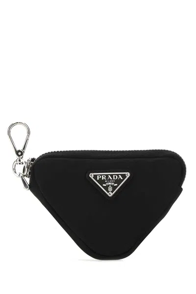 PRADA BLACK NYLON TRICK KEY CHAIN