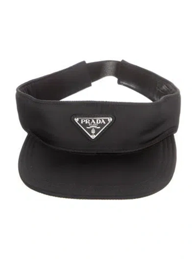 Pre-owned Prada Black Nylon Visor