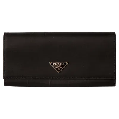 Pre-owned Prada Black Nylon Wallet