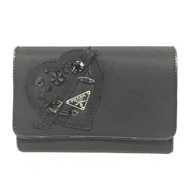 Pre-owned Prada Black Nylon Wallet (bi-fold) ()