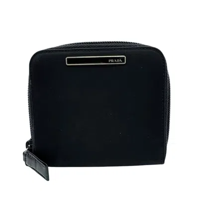 Pre-owned Prada Black Nylon Wallet (bi-fold) ()