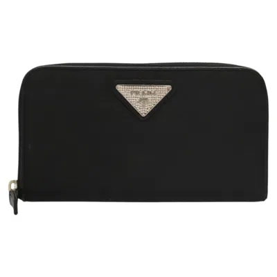 Pre-owned Prada Black Nylon Wallet  ()